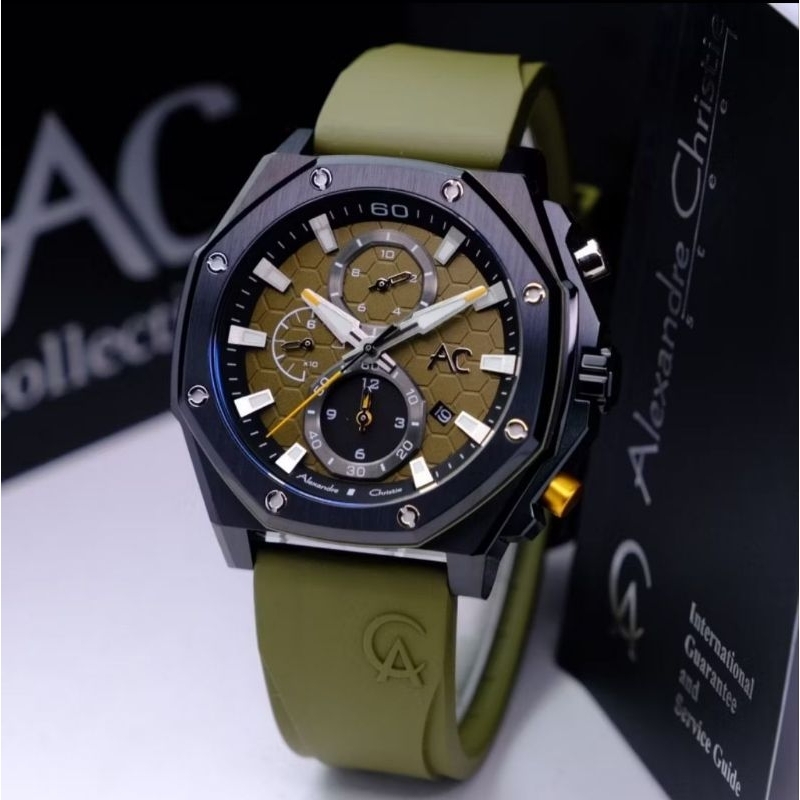 Jual JAM TANGAN ALEXANDRE CHRISTIE COLLECTION AC 9601 RUBBER E | Shopee ...