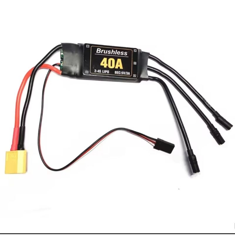 RUIZHI 40A ESC 2-4S Brushless ESC Speed Controller 5V 3A BEC Speed Controller Motor Für Fixed