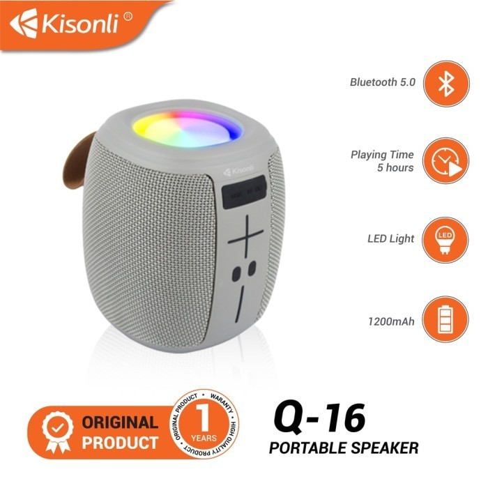 Jual Speaker Portable Bluetooth Kisonli Q16 / Q-16 Bluetooth Speaker ...