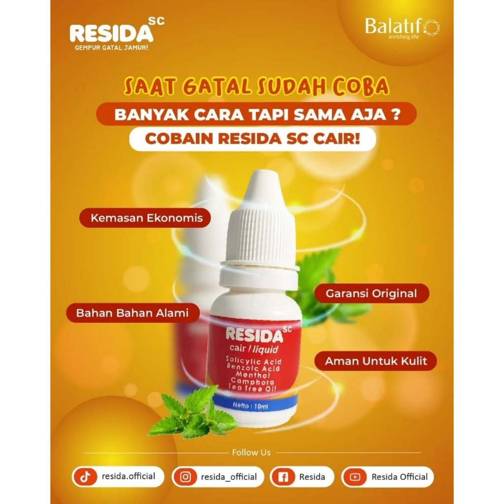 Jual RESIDA SC CAIR Obat Gatal Kulit Obat Panu Obat Kadas Obat Kurap ...