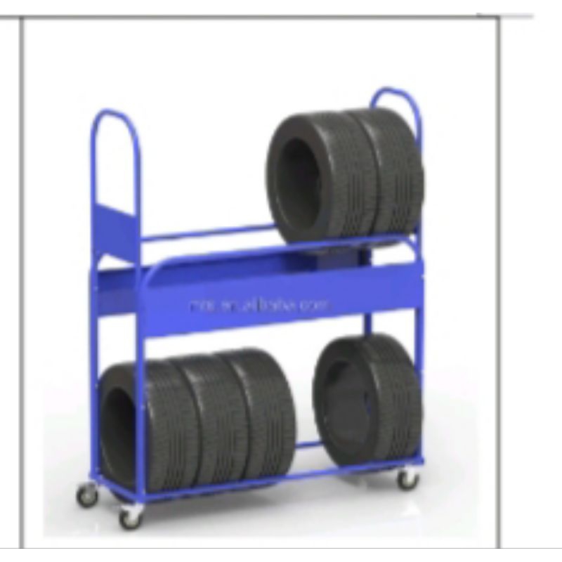 Jual Rak Penyimpanan Ban Berdiri Display Logam Tugas Berat Rak Fitting ...