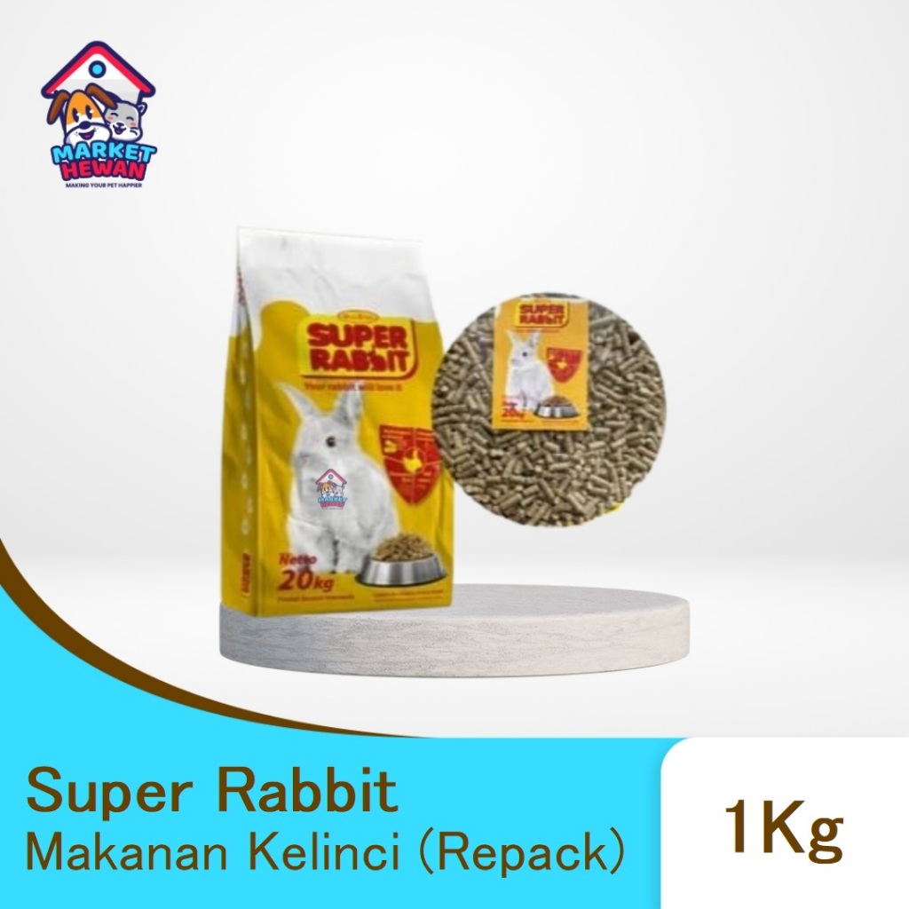 Jual Super Rabbit Makanan Kelinci 1 Kg Repack | Shopee Indonesia