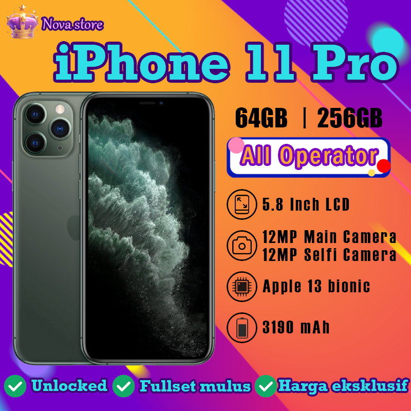 Jual iPhone 11Pro 64GB 256GB Second 5.8