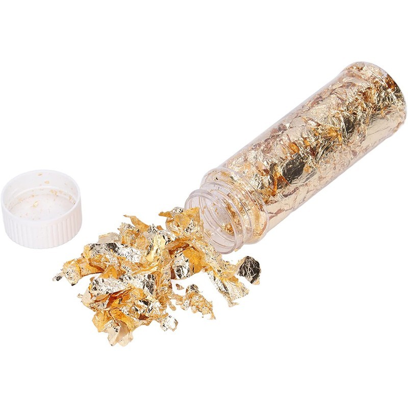 Jual Gold Flakes Edible 2g Emas Edible Gold Paper Edible Edible Gold ...