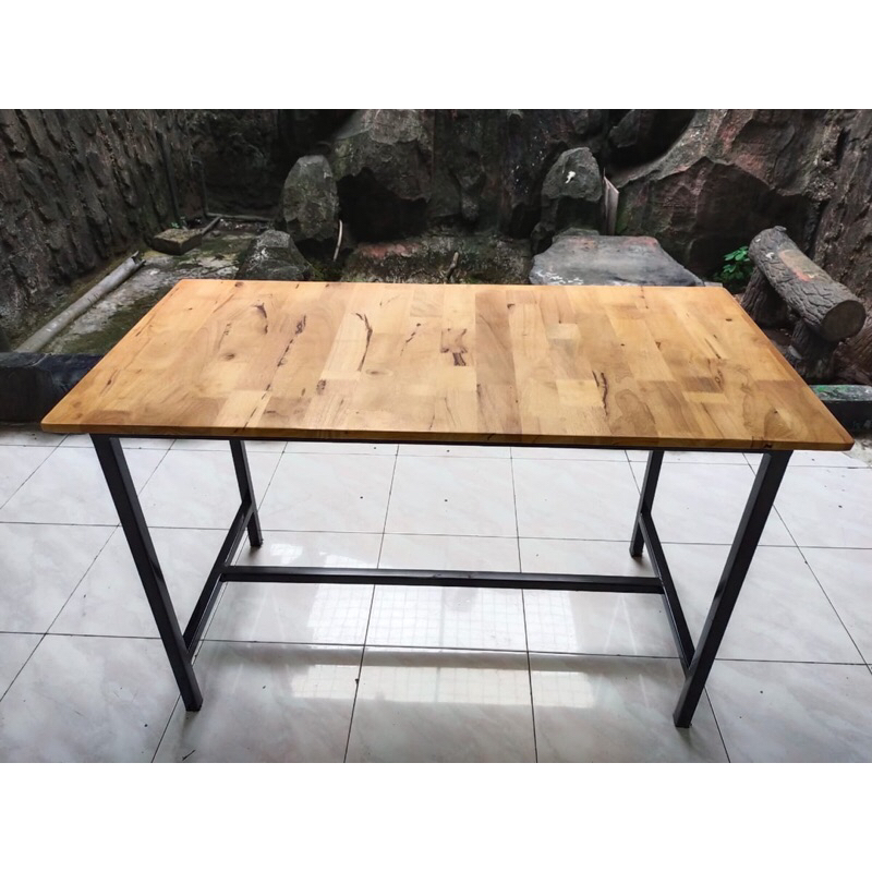 Jual MEJA MAKAN RANGKA BESI / MEJA CAFE KAFE / MEJA WARUNG / MEJA ...