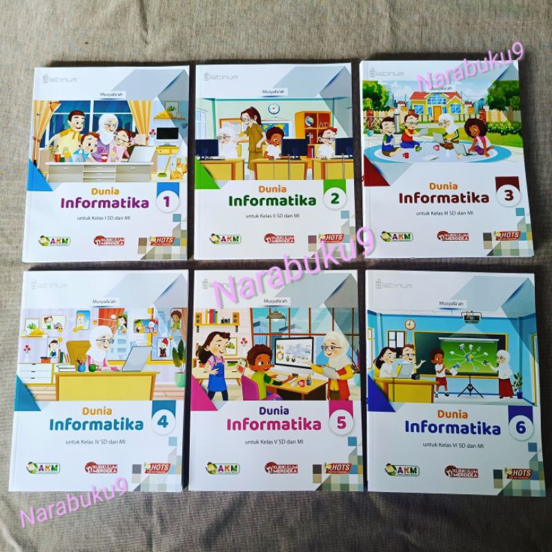 Jual Dunia Informatika kelas 1 2 3 4 5 6 SD Kurikulum Merdeka KSP ...