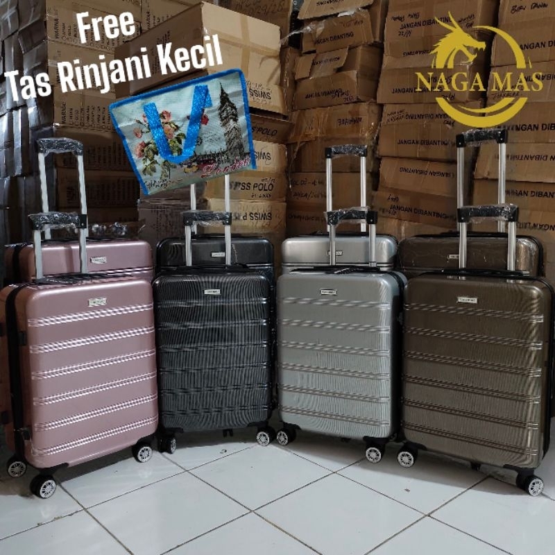 Jual Koper Fiber PC 002 POLO DREAM Ukuran 20 24 TSA Lock Tahan Air ...