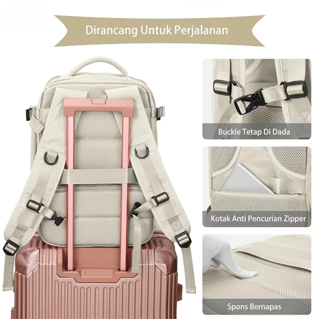 Jual Tas Ransel Laptop Tahan Air 16 Inch 35-55L Tas Ransel Perjalanan ...