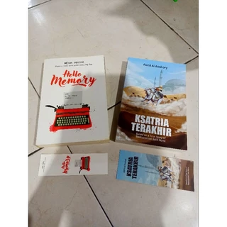 OBRAL BUKU MURAH ORIGINAL / NOVEL REMAJA / 1 PAKET 2 BUKU / HELLO MEMORY / KSATRIA TERAKHIR / ROMANCE / DEWASA / FIKSI / SASTRA /