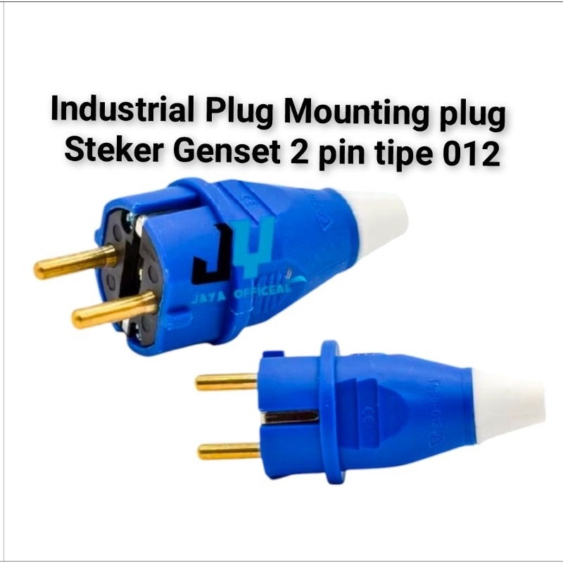 Jual Plug Mounting Male Steker 2PIN 16A Type 012 Waterproof Outdoor ...
