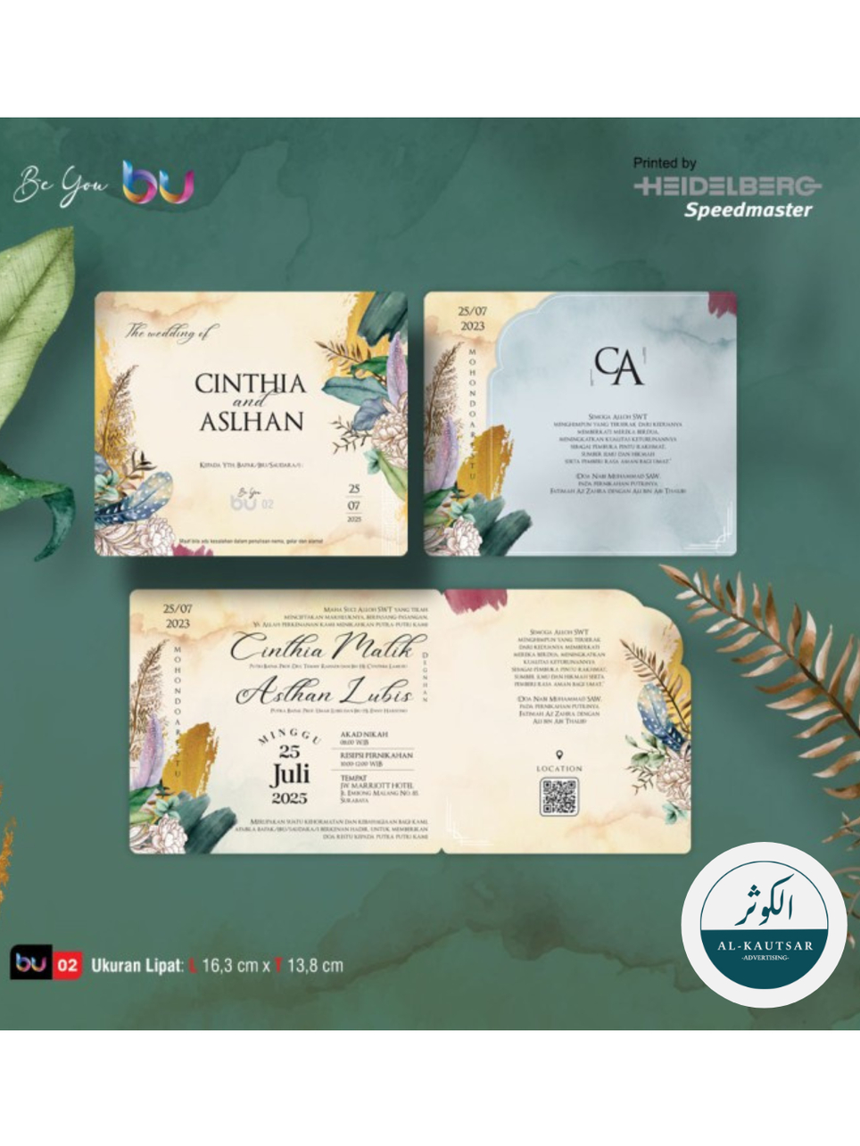 Jual CETAK UNDANGAN PERNIKAHAN BY02 MURAH KEKINIAN SIMPEL KEREN ...