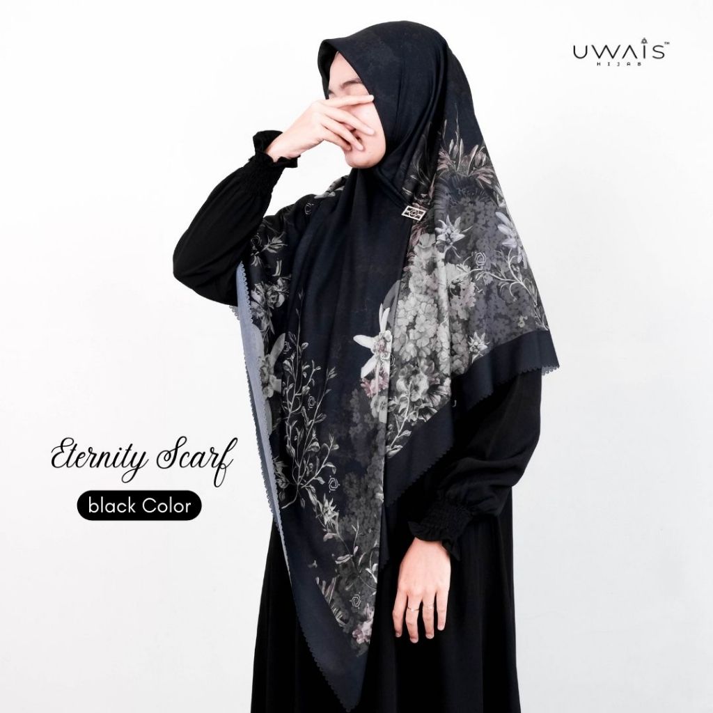 Eternity Hijab Scarf Kerudung Segi Empat Motif Jilbab Dewasa Pashmina Bahan Voal Premium