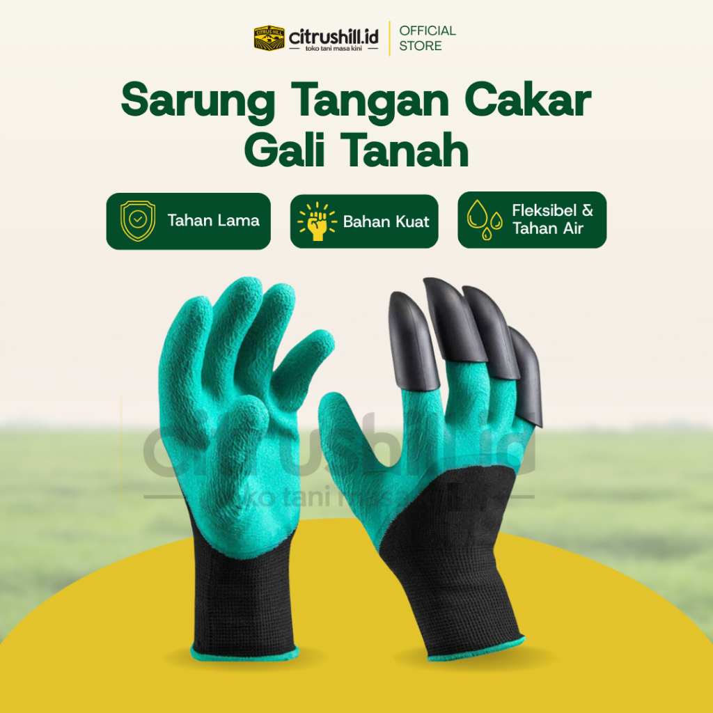 Sarung Tangan Cakar Gali Tanah Berkebun Taman - Claw Garden Gloves