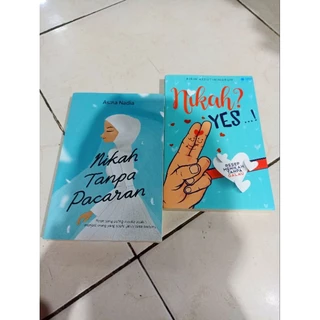OBRAL BUKU MURAH ORIGINAL / NOVEL ISLAMI / 1 PAKET 2 BUKU / NIKAH TANPA PACARAN / NIKAH YES / ROMANCE / REMAJA / DEWASA / FIKSI /