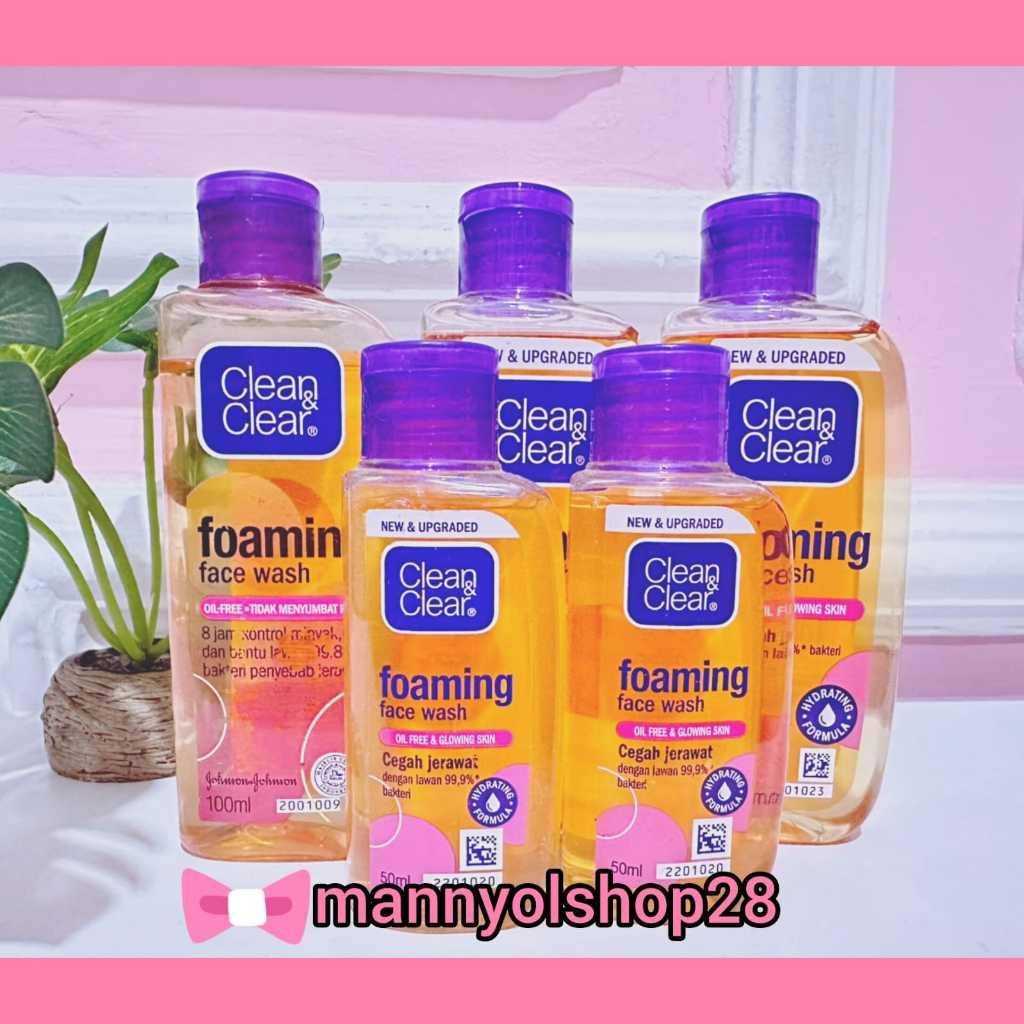 Jual CLEAN & CLEAR NATURAL BRIGHT FACE WASH 100mL / 50ml | Shopee Indonesia