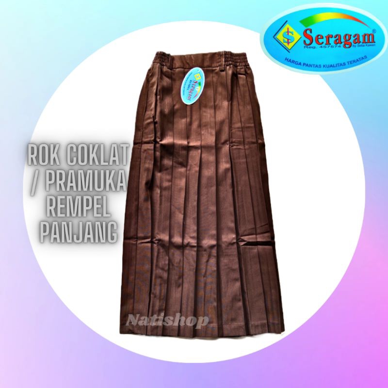 Jual Rok pramuka rempel panjang SD / SMP / SMA merk SERAGAM | Shopee ...