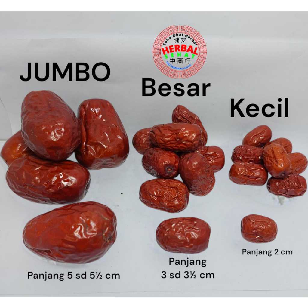Jual Ang Co 50g 100g 250g / Kurma Merah Cina / Red Dates / Hong Zao ...