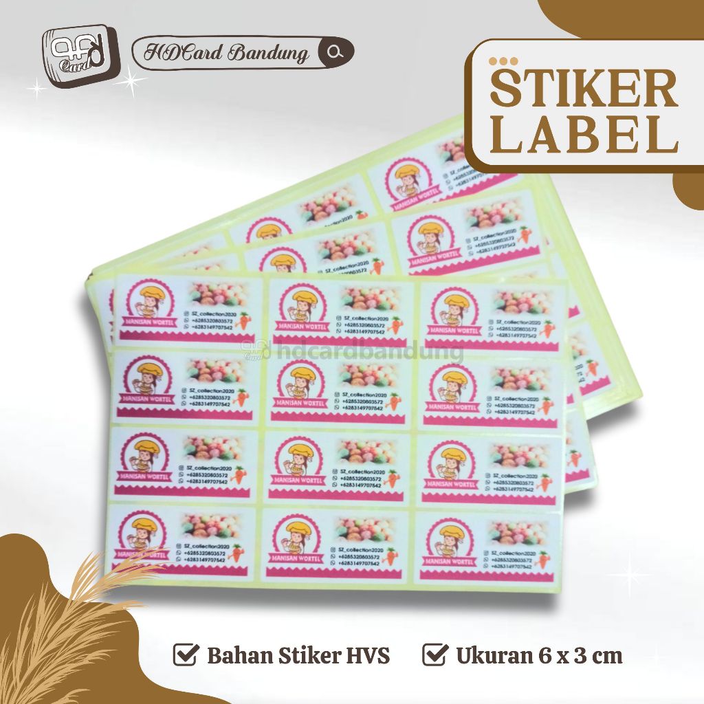 Jual Stiker Label - Sticker isi 120pcs Untuk Label Makanan, Etiket Obat ...