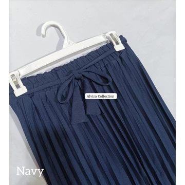 Rok Plisket Premium Wanita Khosibo Crepe Mayung Panjang