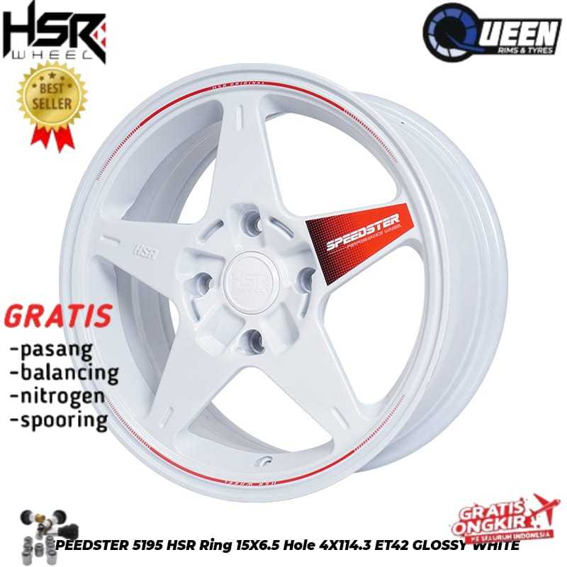 Jual VELG RACING R15 PCD 4x114,3 HSR SPEEDSTER untuk mobil avanza,xenia ...