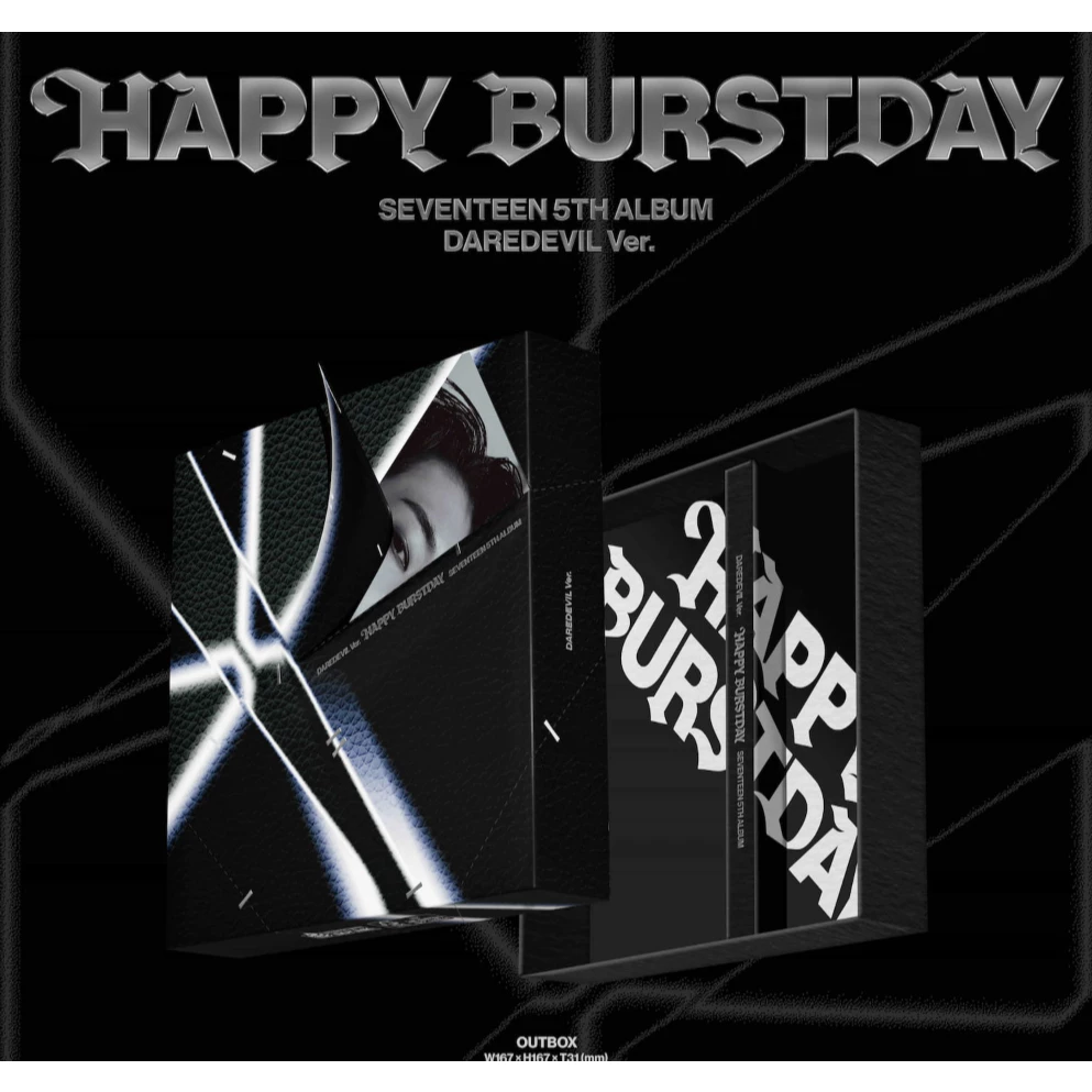 SEVENTEEN Happy Burstday Daredevil Version dan POB Album KPOP Original