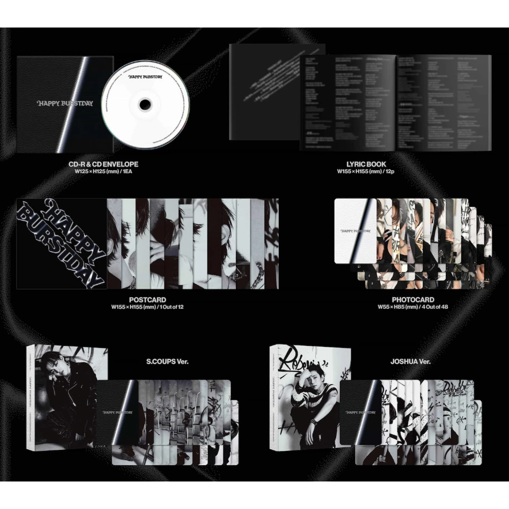 SEVENTEEN Happy Burstday Daredevil Version dan POB Album KPOP Original