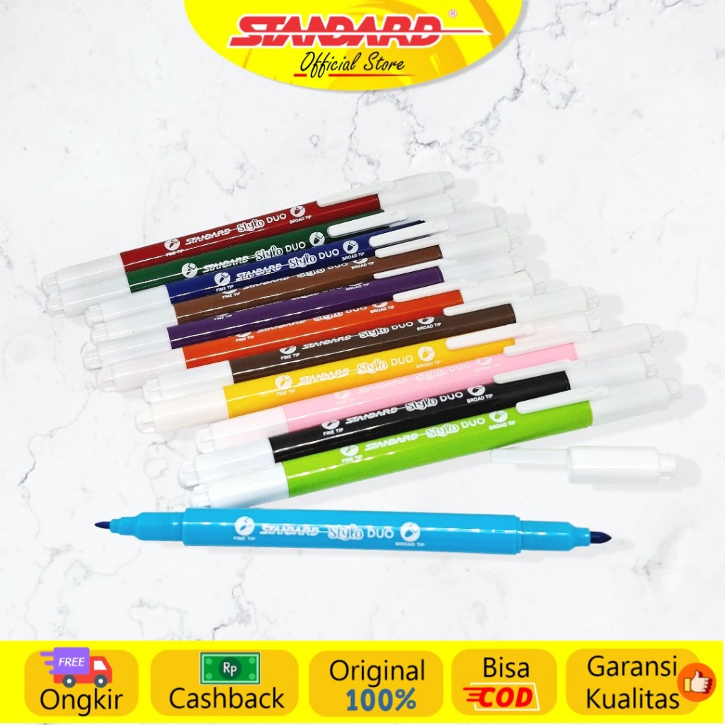 Standard  - Stylo Duo Marker / Set ( Spidol Dualtip ) (2)
