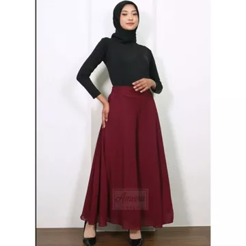 Celana Kulot Panjang Wanita Muslimah Celana Kulot Payung Cerutty Babydoll Pakaian Wanita Celana
