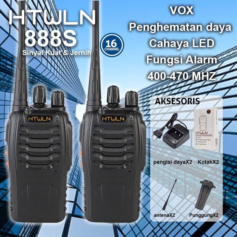Jual Ht WLN 888s Walkie Talkie Jarak Jauh 16 Channels 400 - 470MHz ...