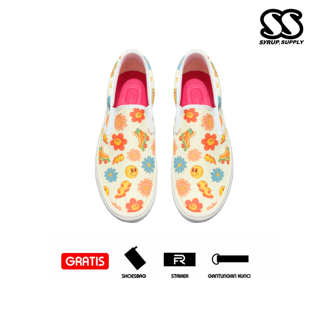 Jual Syrup Supply Sepatu Slip-On Bunga | Shopee Indonesia