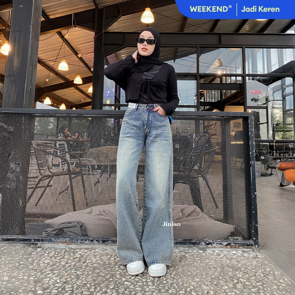 JINISO Highwaist Oversize Baggy Loose Jeans 777 WEEKEND