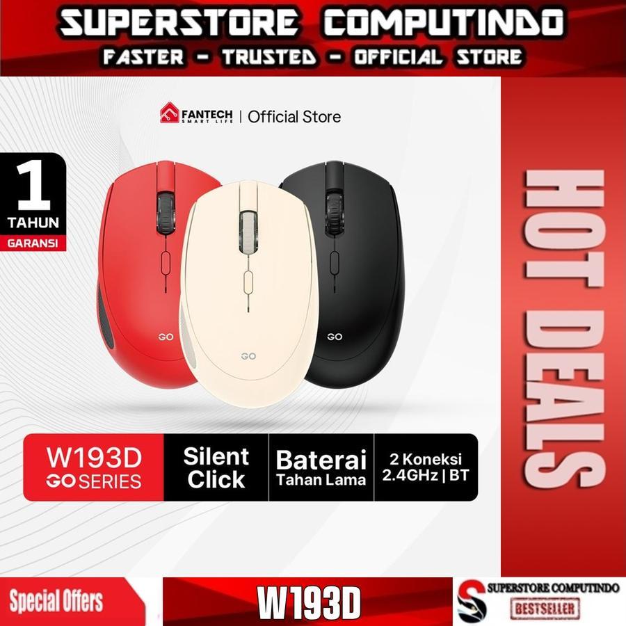 Jual Fantech GO W193D Dual-Mode Wireless Mouse - Silent Click, Energy ...