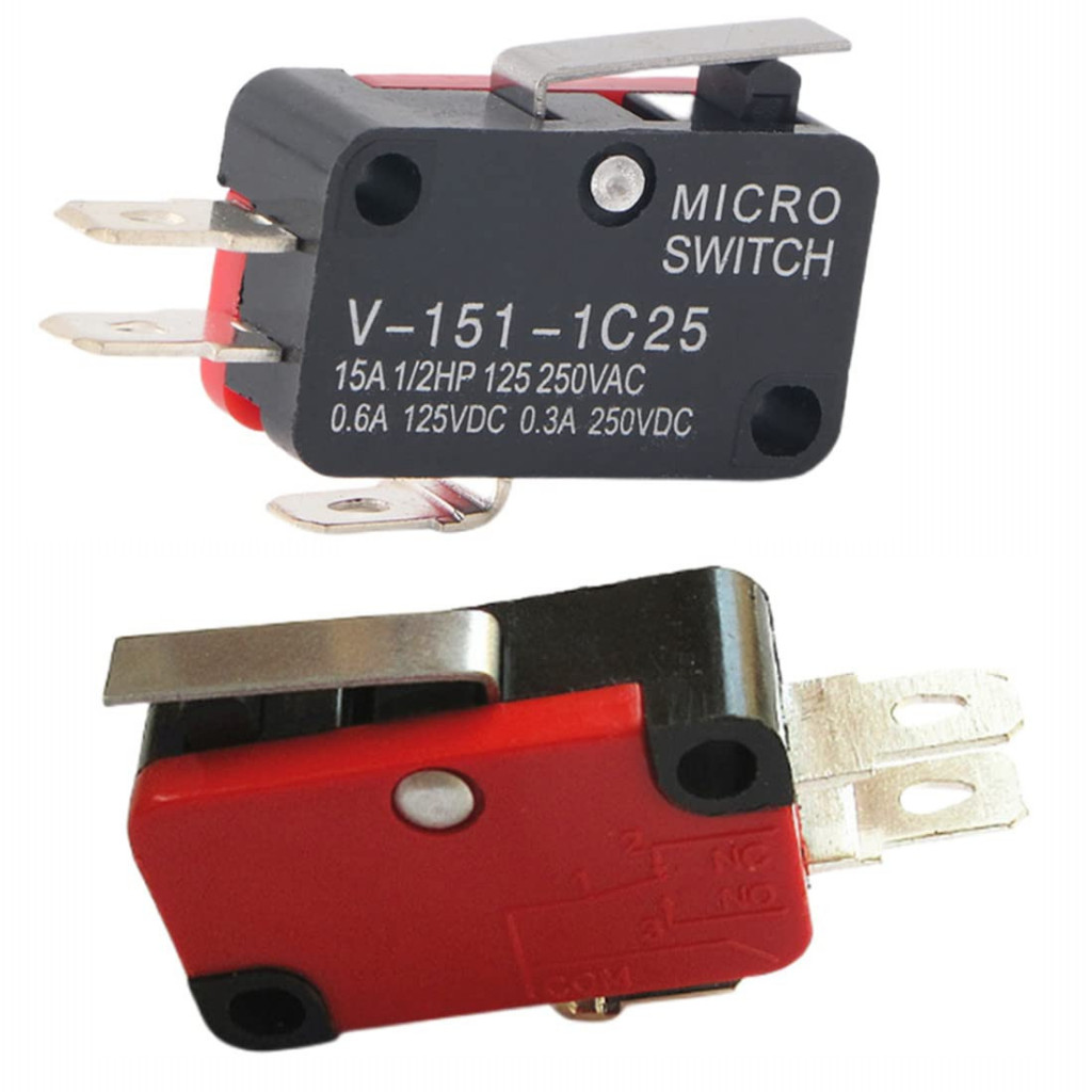 Jual V-151-1C25 Saklar Micro Limit Switch Tuas Pendek Short SPDT ...
