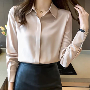Outfit Atasan Blouse Formal Gaya Korean Lengan Panjang Oleh Ortega