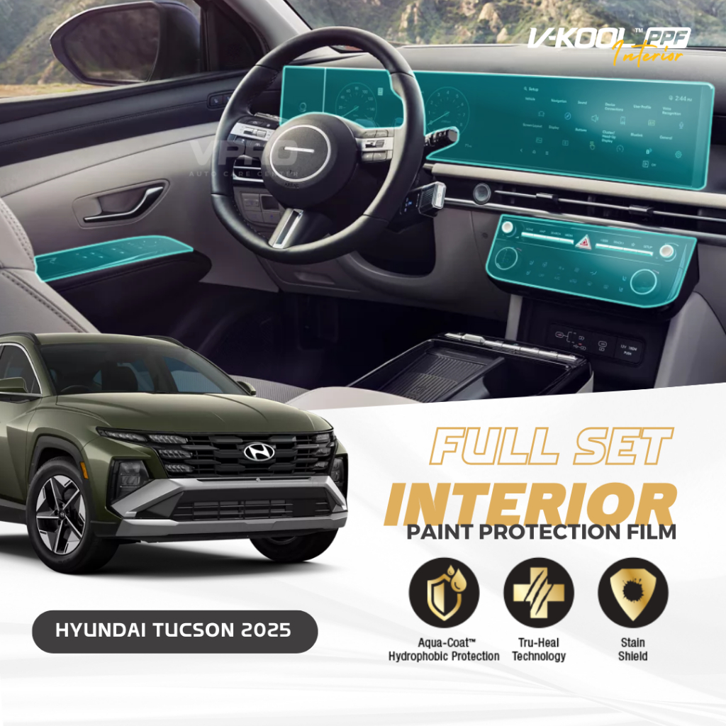 Jual VKOOL PPF Interior Protector Mobil HYUNDAI TUCSON 2025 - FULL SET ...