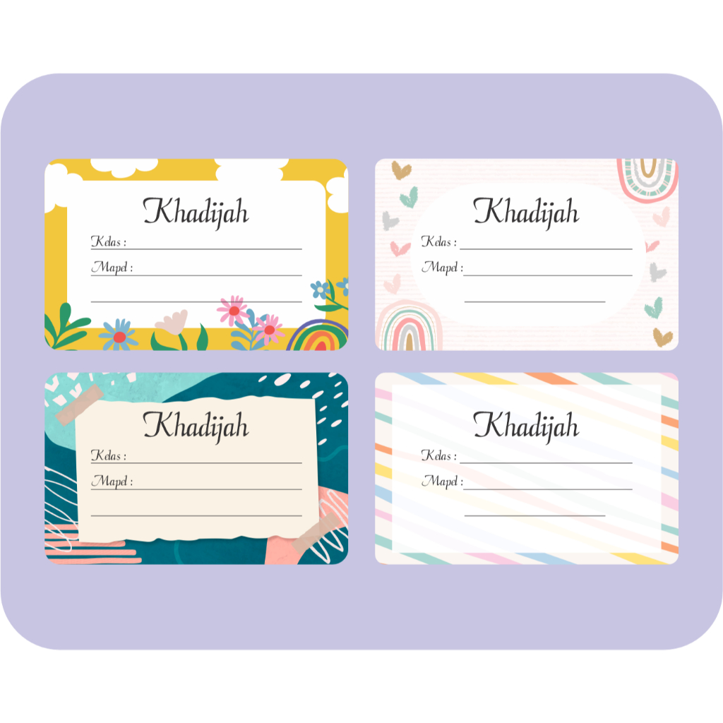 Jual Sticker mata pelajaran anak sekolah isi 14 pcs | Shopee Indonesia