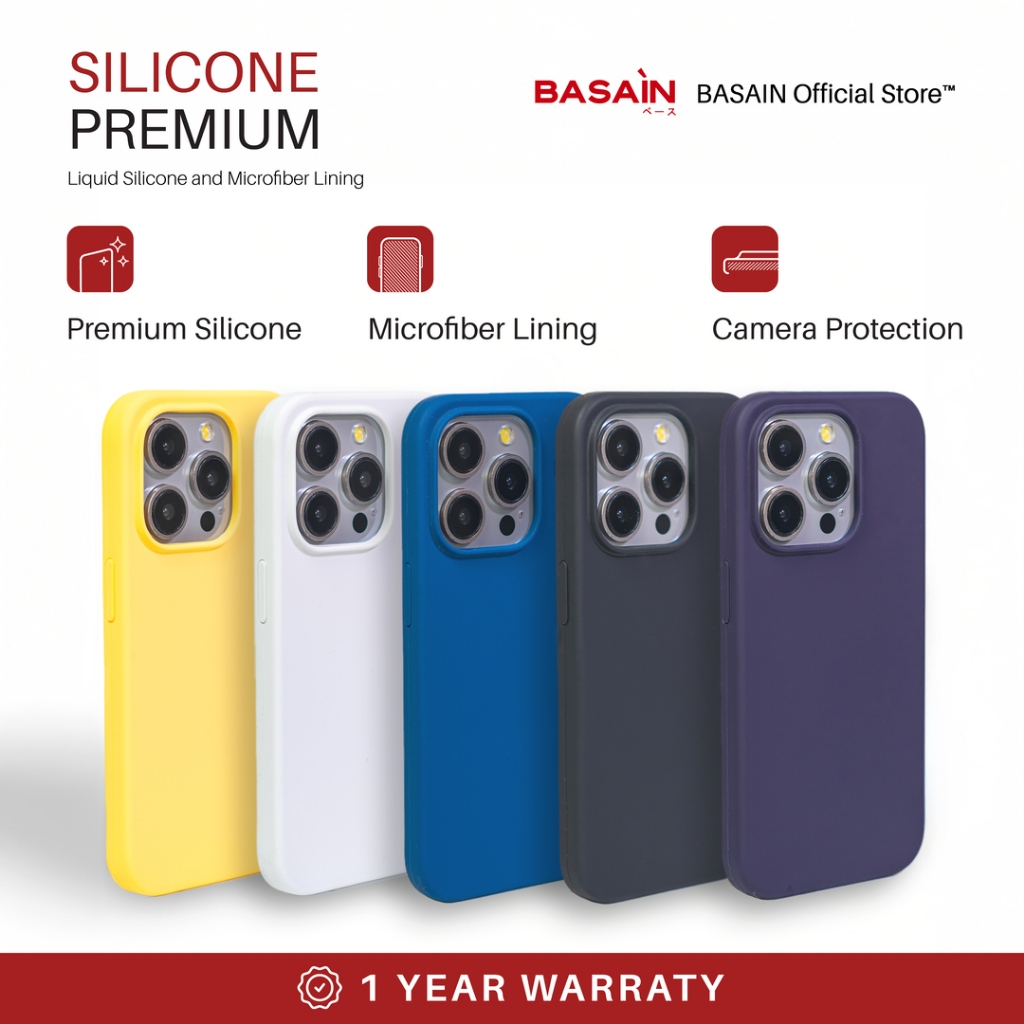 Jual BASAIN Casing iPhone 16/Pro/Max/Plus Case Soft Premium Silicone ...