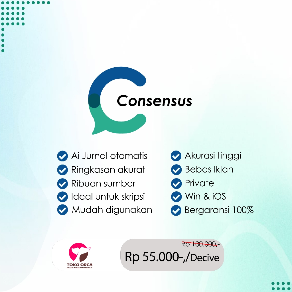 Jual Consensus AI Pro Full Access 1 Tahun Alat Bantu Skripsi & Tesis ...
