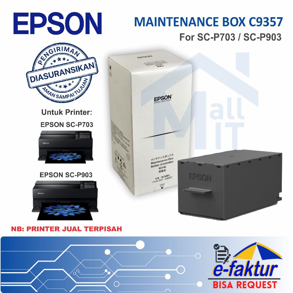 Jual MALLIT EPSON MAINTENANCE BOX EPSON C9357 C 9357 C-9357 C12C935711 ...