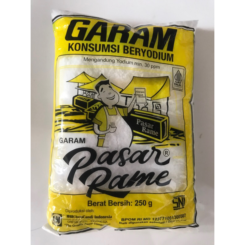 Jual Garam Dapur Pasar Rame kemasan 250 gr | Shopee Indonesia