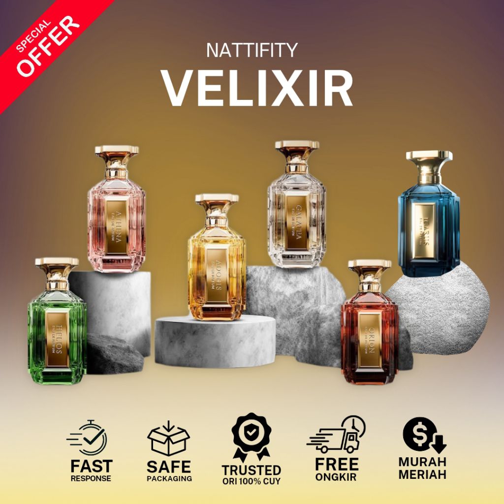 Jual [NO PO TURUN HARGA] Velixir Parfum Icarus, Adonis, Athena, Galatea ...