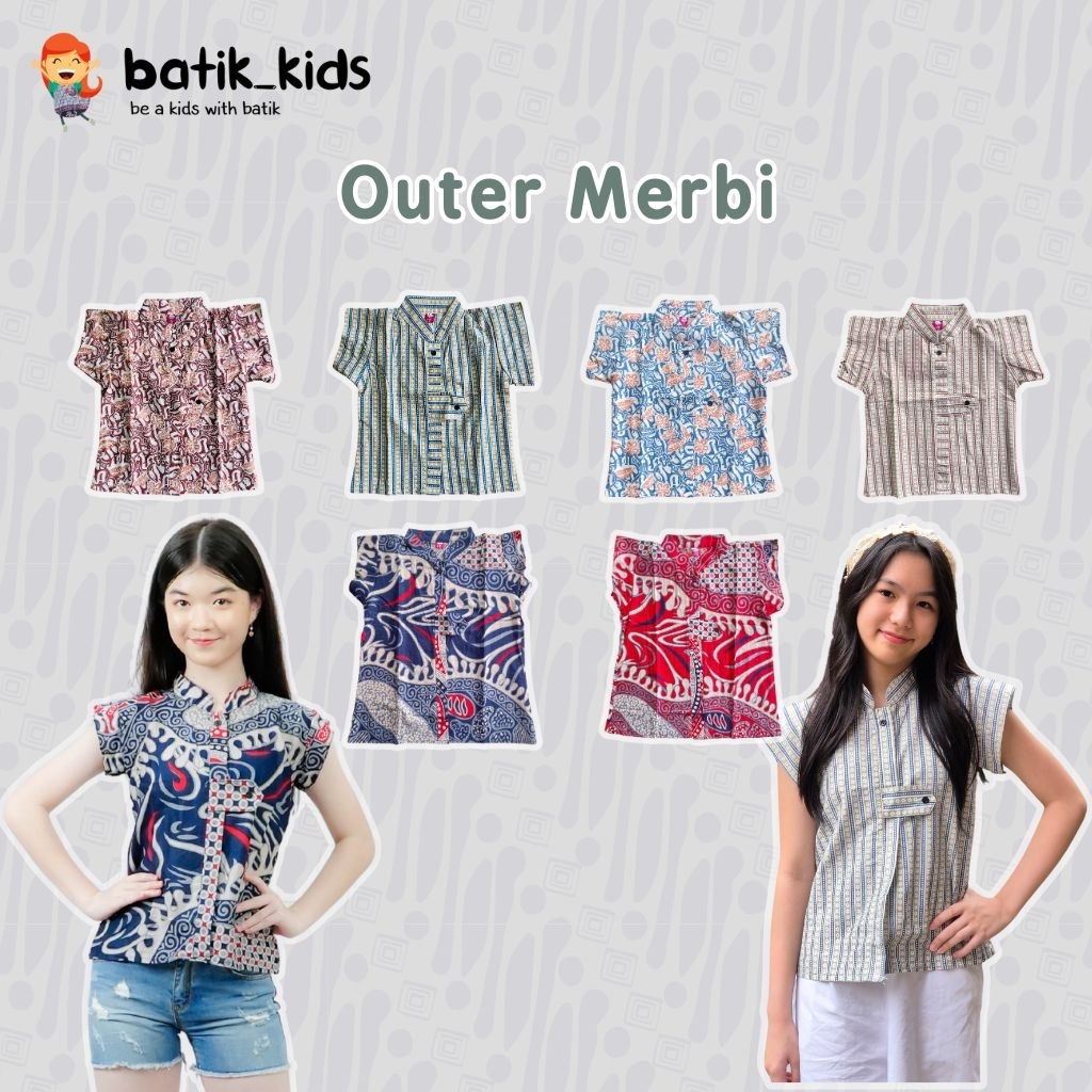 Jual Batik Kids New Couple Merbi Kemeja Outer Bahan Katun Halus ...