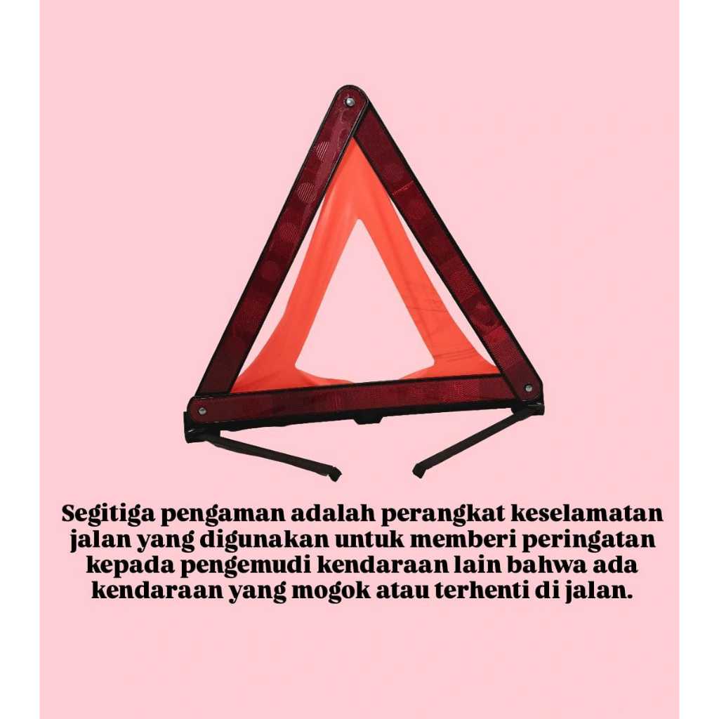 Jual SEGITIGA REFLEKTOR / RTO / SEGITIGA PENGAMAN MOBIL / EMERGENCY ...