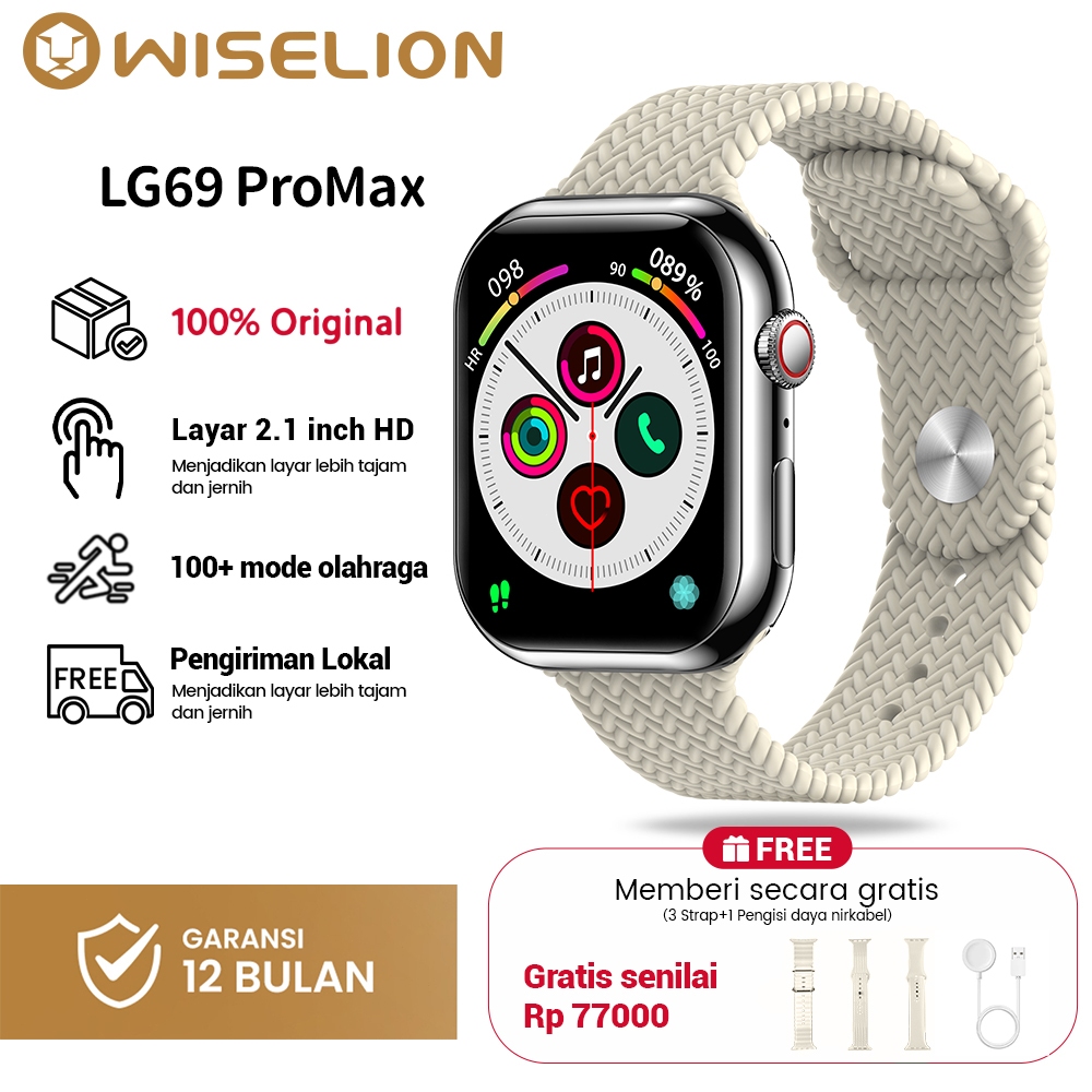 Jual [Bisa COD]Smartwatch LG69 ProMax | NFC Support | Sport & Health ...