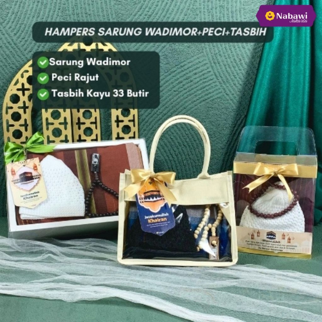 Hampers Sarung Wadimor Hampers Lebaran Idul Fitri Souvenir Tasyakuran Tahlilan Oleh Oleh Haji dan Umroh