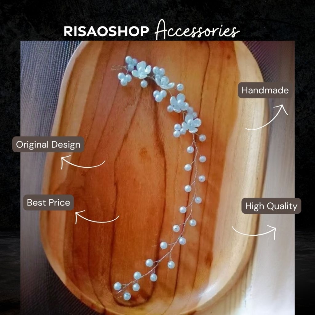 Jual Headpiece | bando | bandana manik manik | mahkota tiara rambut ...