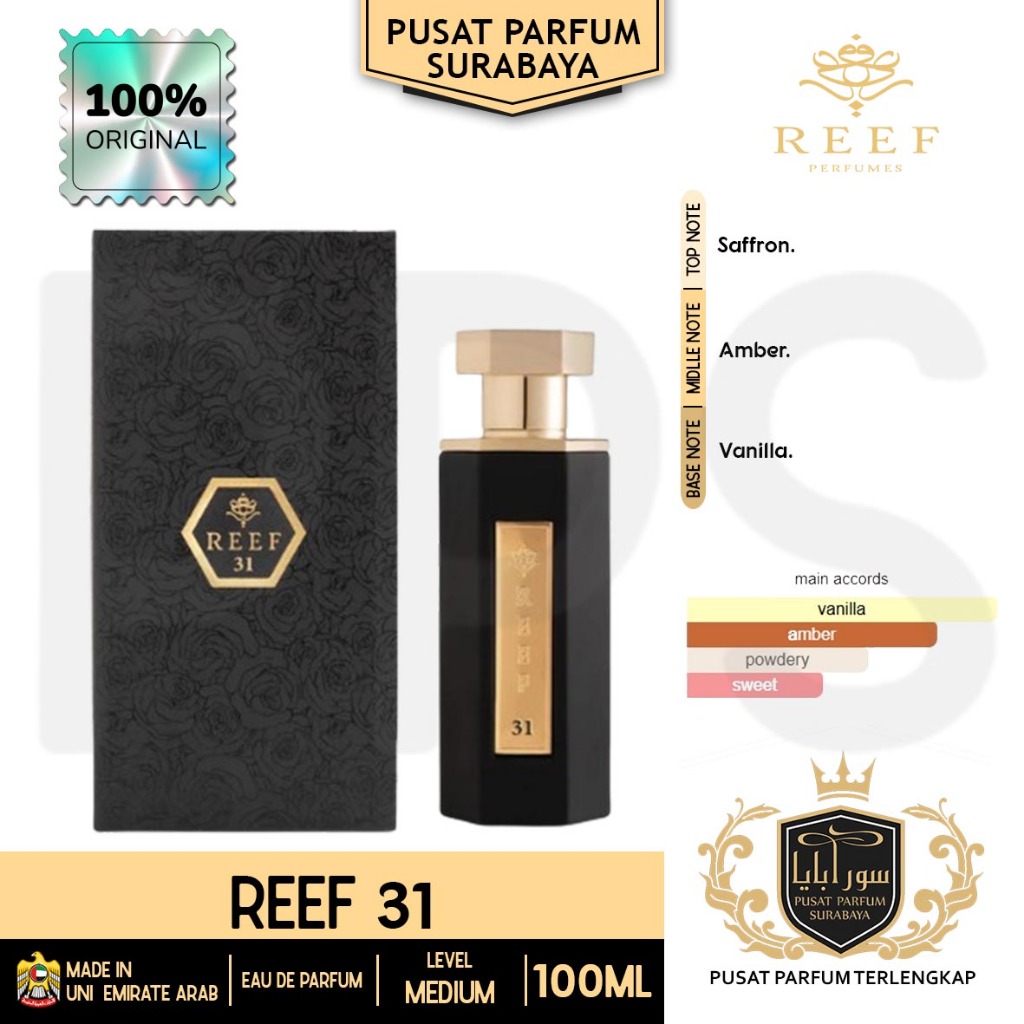 Jual Reef 31 Premium Parfum Pria/Wanita/Unisex Original Made in Dubai ...