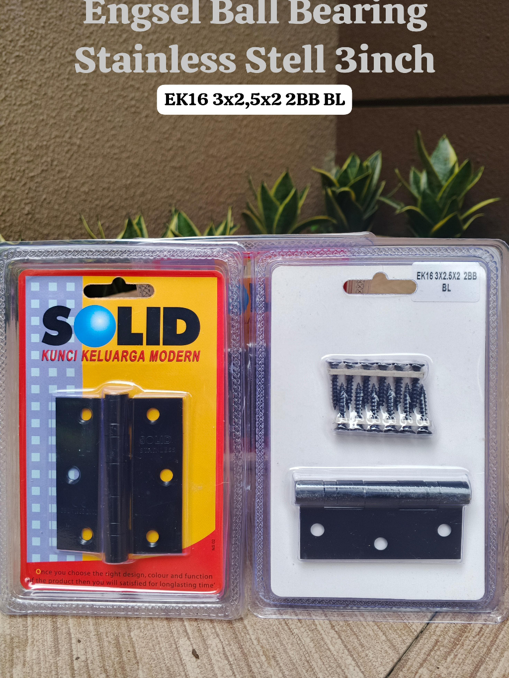 Jual Engsel Solid Black 3 inci EK16 2BB // Engsel Jendela 3 inci ...