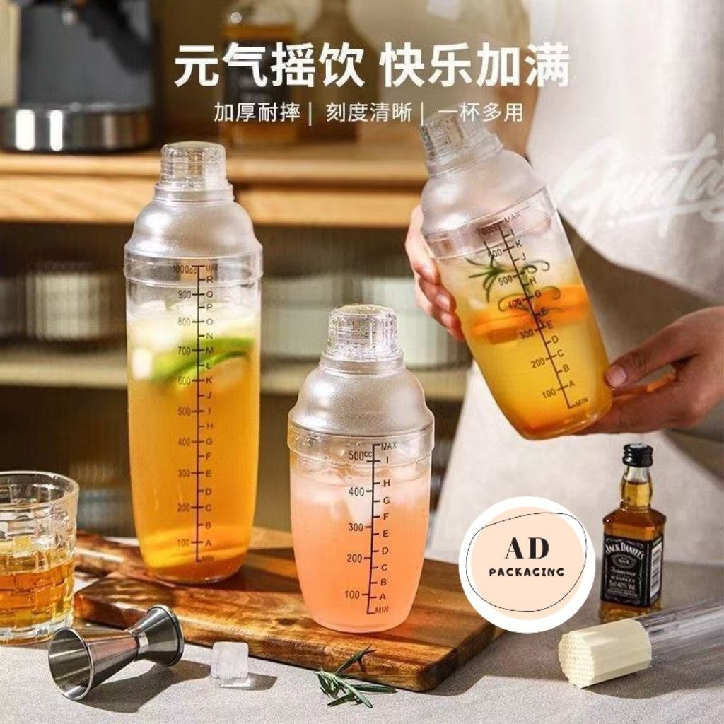 Jual bottle shaker cangkir shaker pengocok minuman cocktail / botol ...