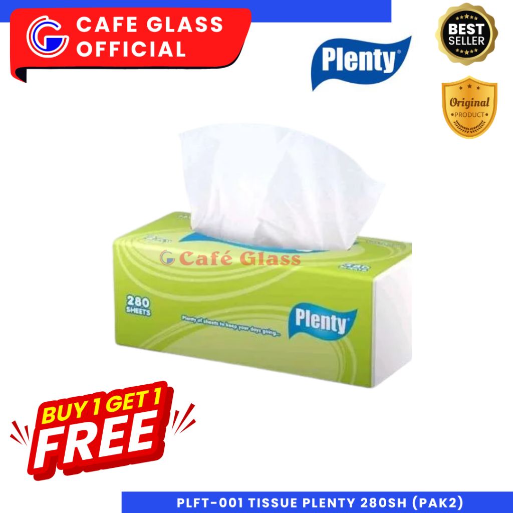 Tissue Wajah Plenty - Facial Tissue Plenty Green Buy 1 Get 1 - Tisu Kering Plenty